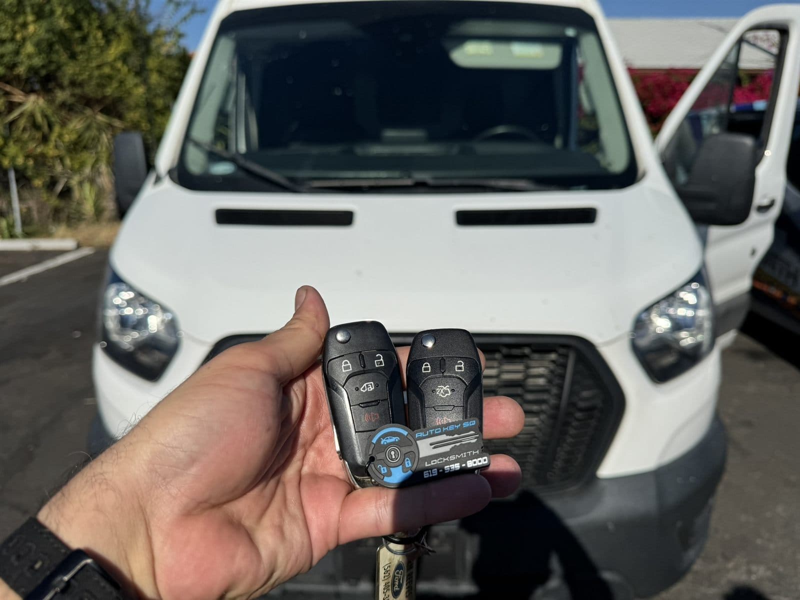 Two Ford Transit remote keys completed by Auto Key SD
