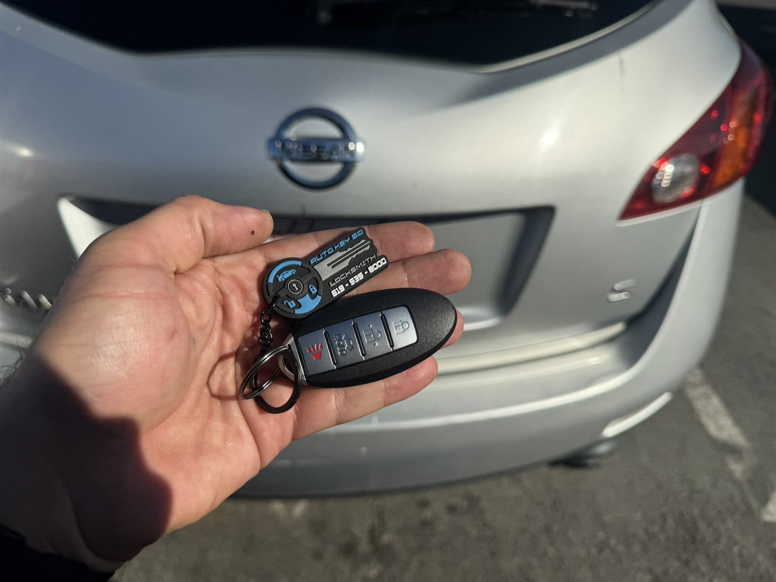 Nissan remote key fob completed by Auto Key SD